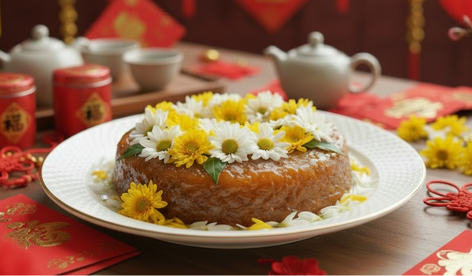 Chrysanthemum Rice Cake – Funnel Mill Rare Coffee & Tea
